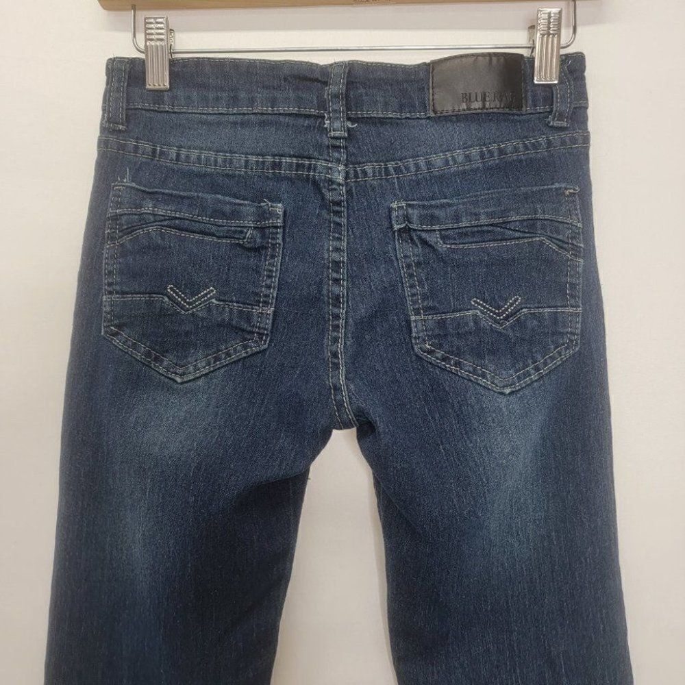𝅺BLUE Rag Dark Wash Straight Leg - Picture 7 of 11